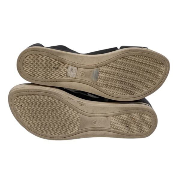 EILEEN FISHER Sport Platform Leather Sandals 7.5 - Picture 5 of 10